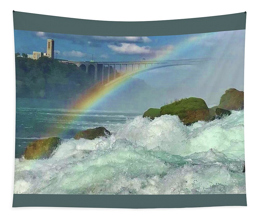 Niagara Falls Tapestry featuring the photograph Niagara Splendor by Bruce Bley