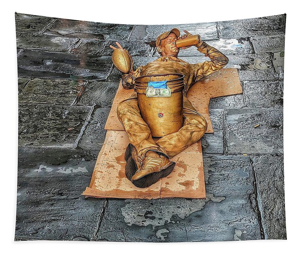 Street Art Tapestry featuring the photograph NOLA Street Art Alive by Portia Olaughlin