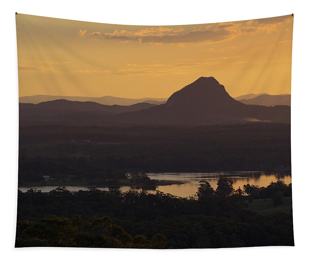 Landscape Tapestry featuring the photograph Noosa Hinterland by Nicolas Lombard