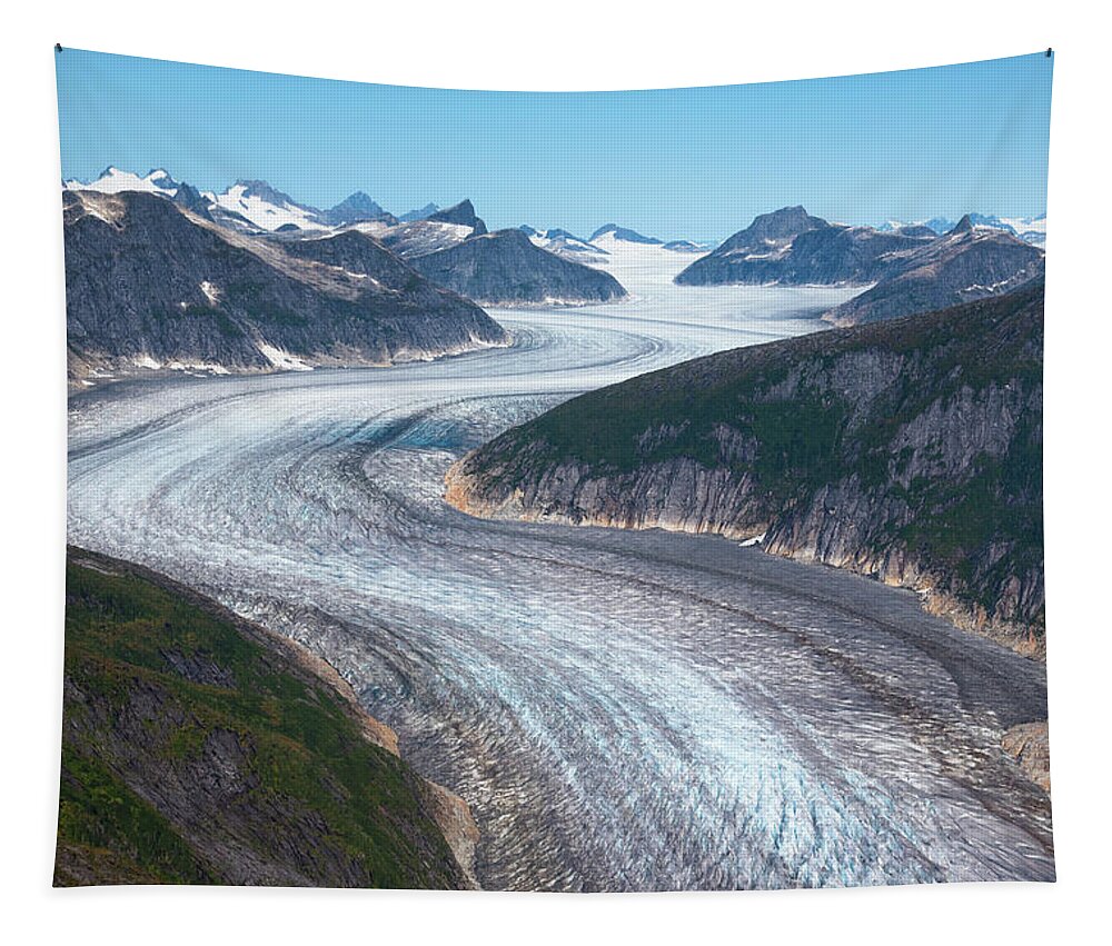 Norris Glacier Tapestry featuring the photograph Norris Glacier by David Kirby