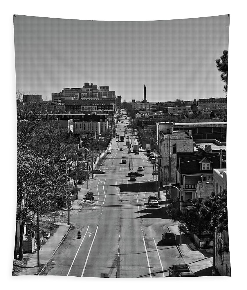 Milwukee Tapestry featuring the photograph North Avenue - Milwaukee - Wisconsin by Steven Ralser