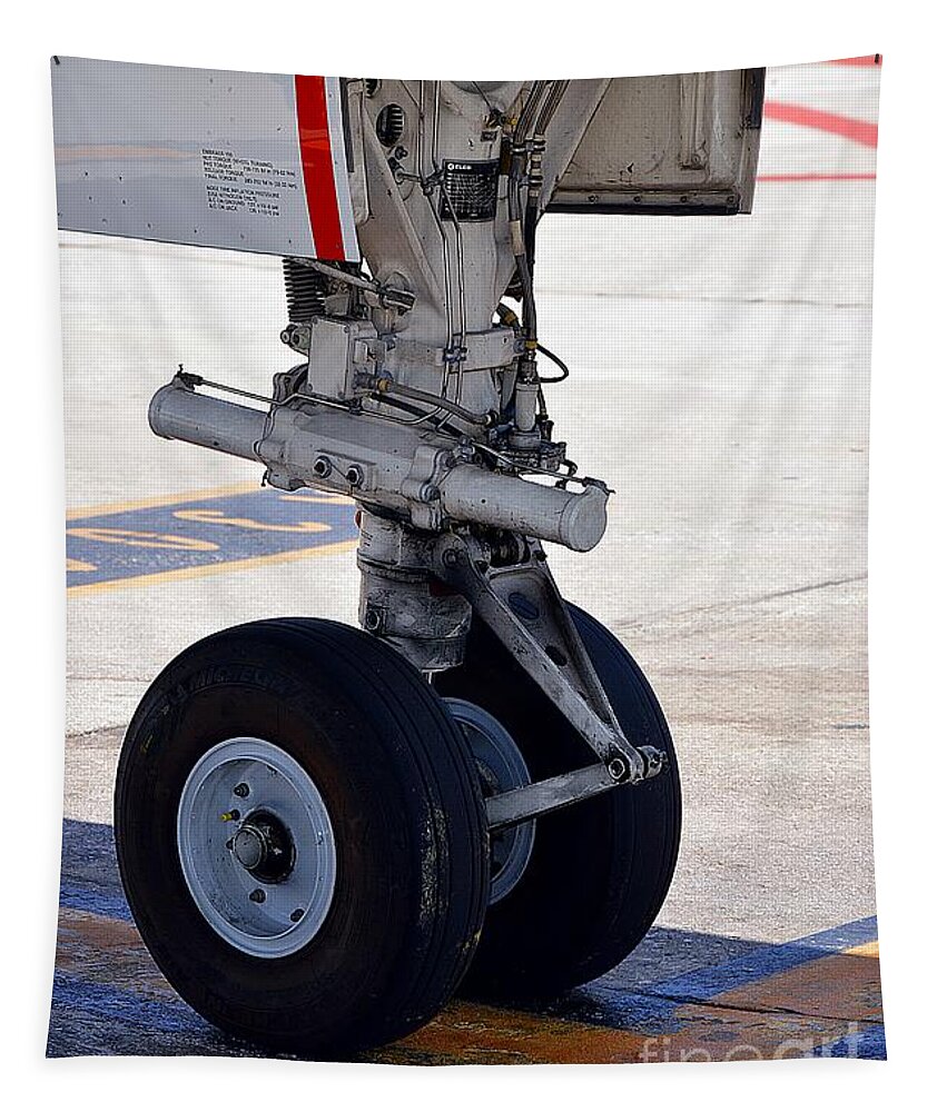 Nosegear Tapestry featuring the photograph NoseGear by Thomas Schroeder