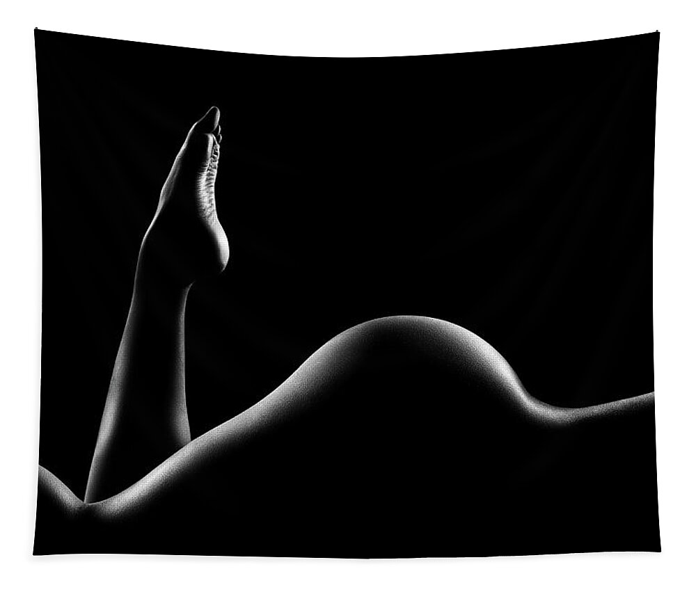 Woman Tapestry featuring the photograph Nude woman bodyscape 14 by Johan Swanepoel