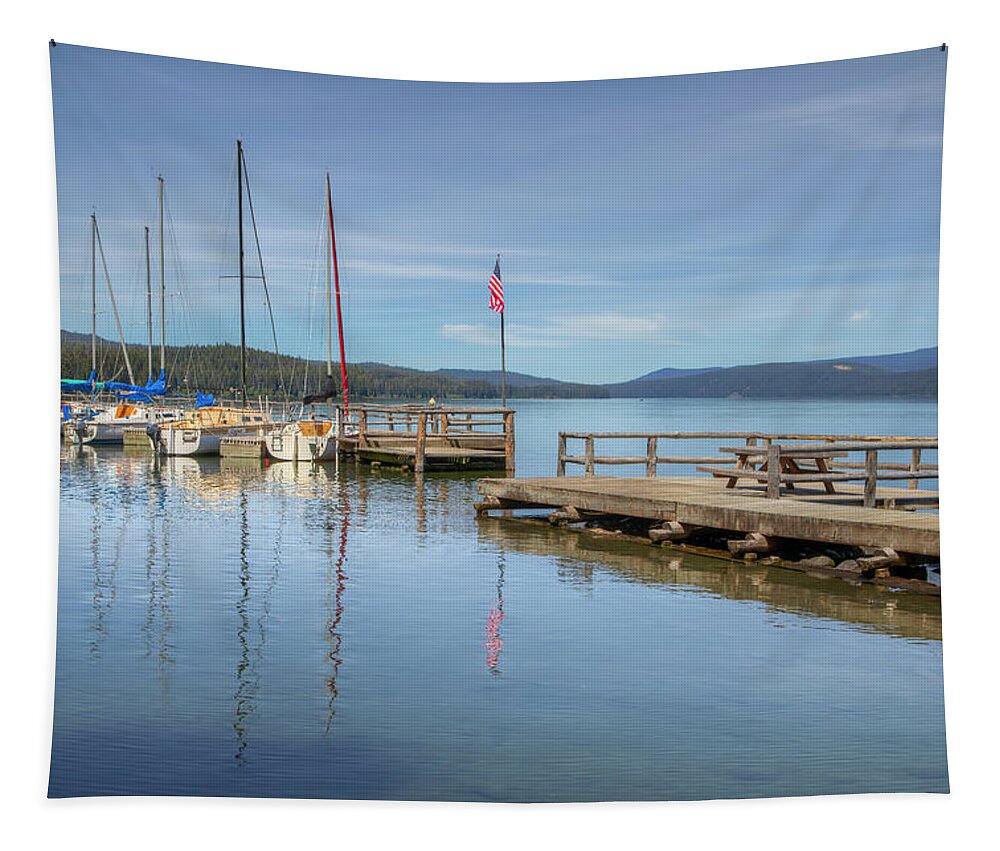 Boats Tapestry featuring the photograph Odell Lake 01021 by Kristina Rinell