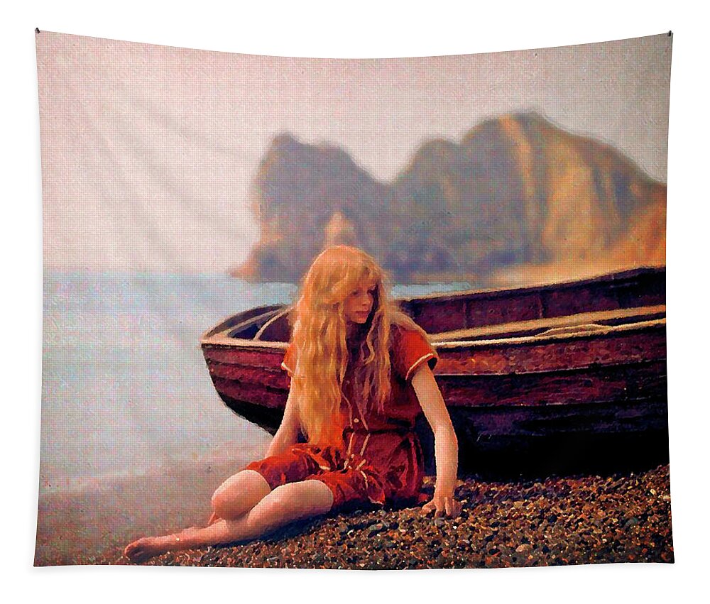 Mervyn O'gorman Tapestry featuring the photograph O'Gorman's Christina in Red by Timothy Bulone