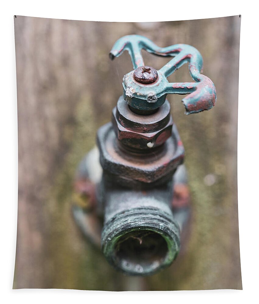 Spout Tapestry featuring the photograph Macro Photography - Gardening by Amelia Pearn