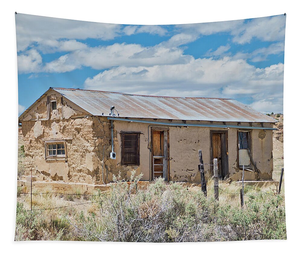Cabezon Tapestry featuring the photograph Old Building 2 by Segura Shaw Photography