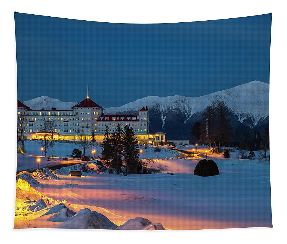 Omni Tapestry featuring the photograph Omni Night Glow by White Mountain Images
