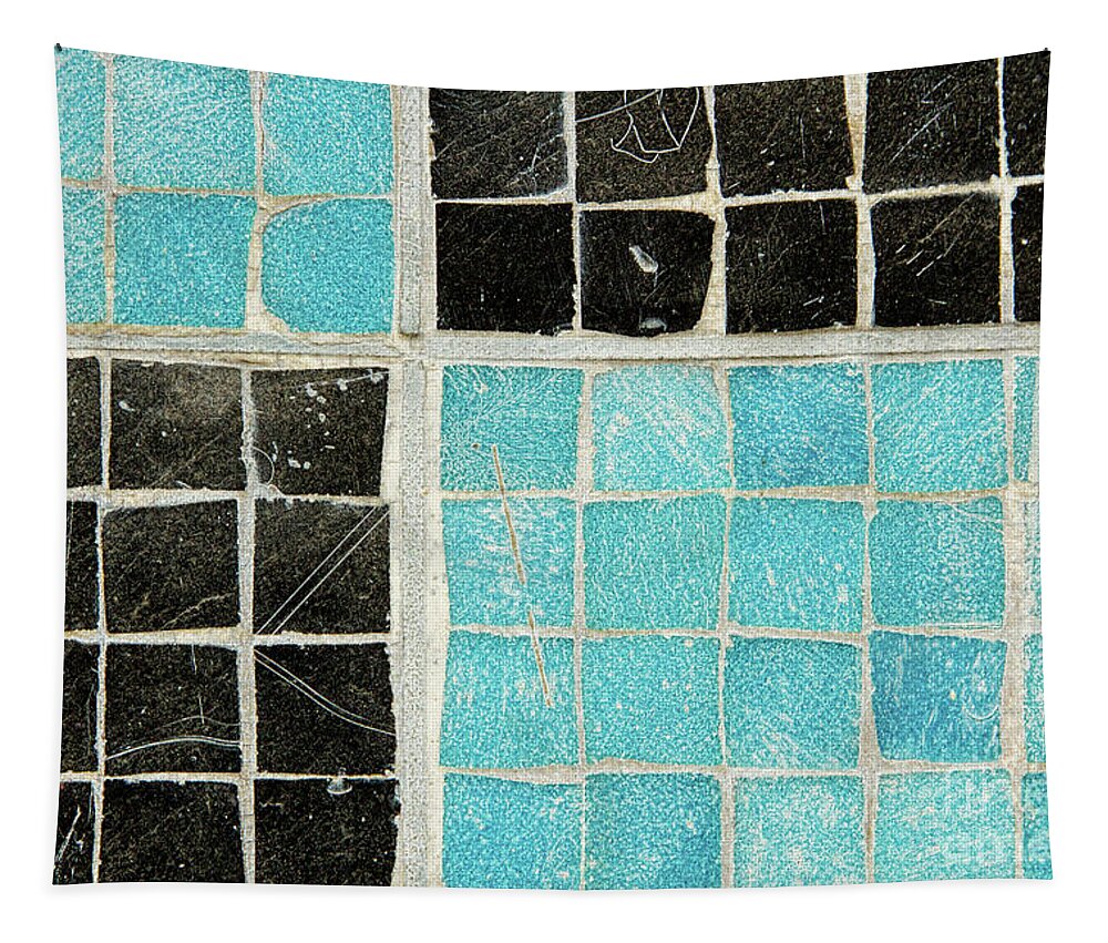 Turquoise Tapestry featuring the photograph On a Theme of Turquoise and Black by Marilyn Cornwell