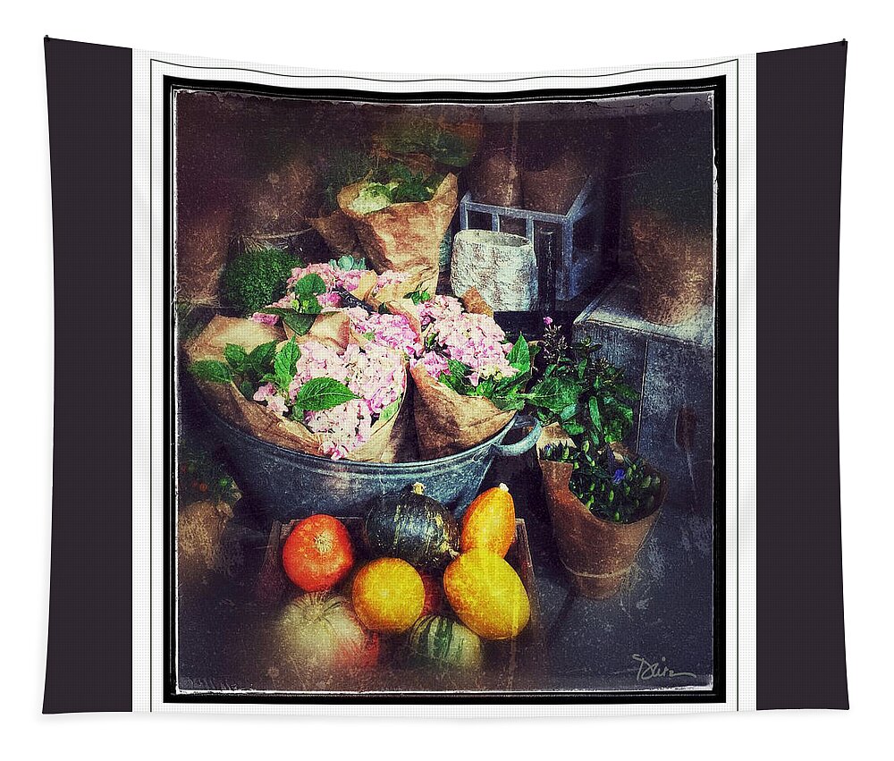 Fresh Produce Tapestry featuring the photograph On Display by Peggy Dietz