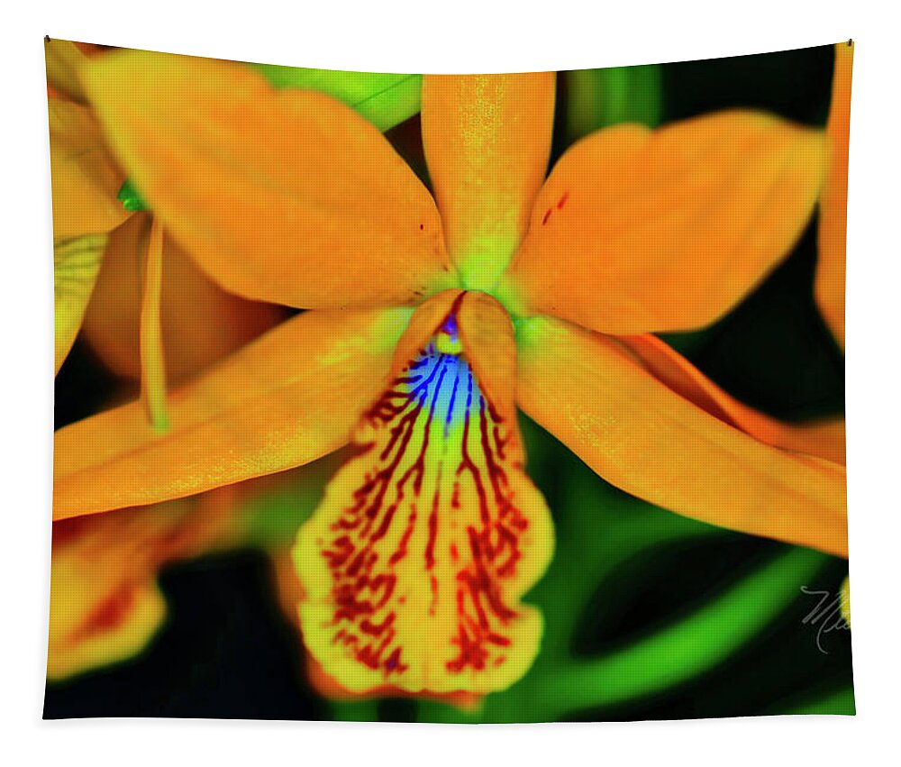 Orchid Tapestry featuring the photograph Orchid Study Sixteen by Meta Gatschenberger