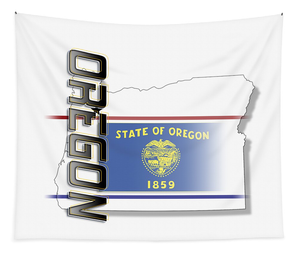 Oregon Tapestry featuring the photograph Oregon State Vertical Print by Rick Bartrand