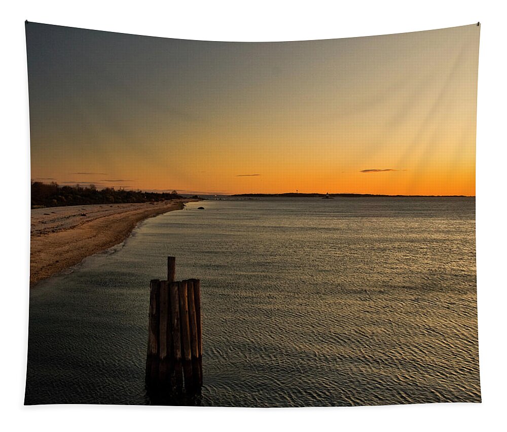 Sunrise Tapestry featuring the photograph Orient Sunrise by Cathy Kovarik