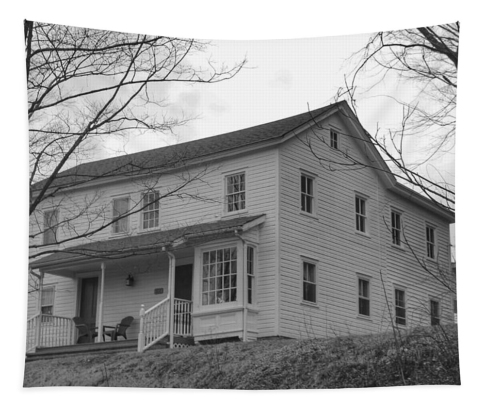 Waterloo Village Tapestry featuring the photograph Pastors House - Waterloo Village by Christopher Lotito