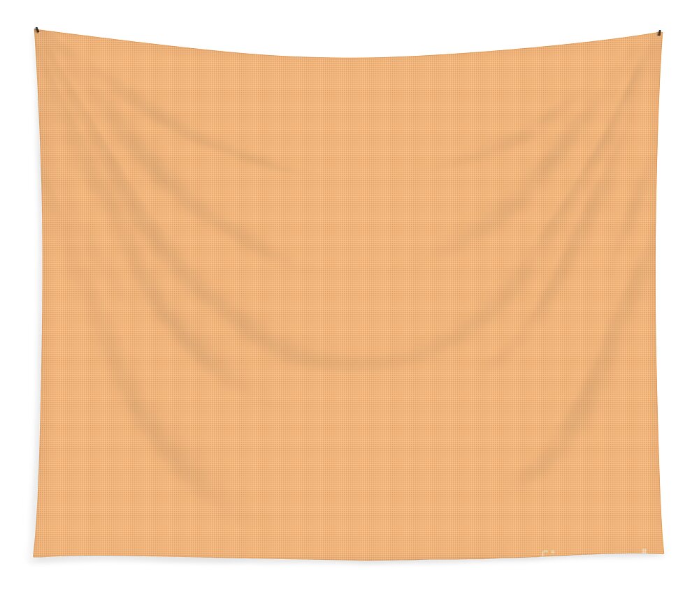 Peach Tapestry featuring the digital art Peach Orange Solid Color by Delynn Addams for Interior Home Decor by Delynn Addams