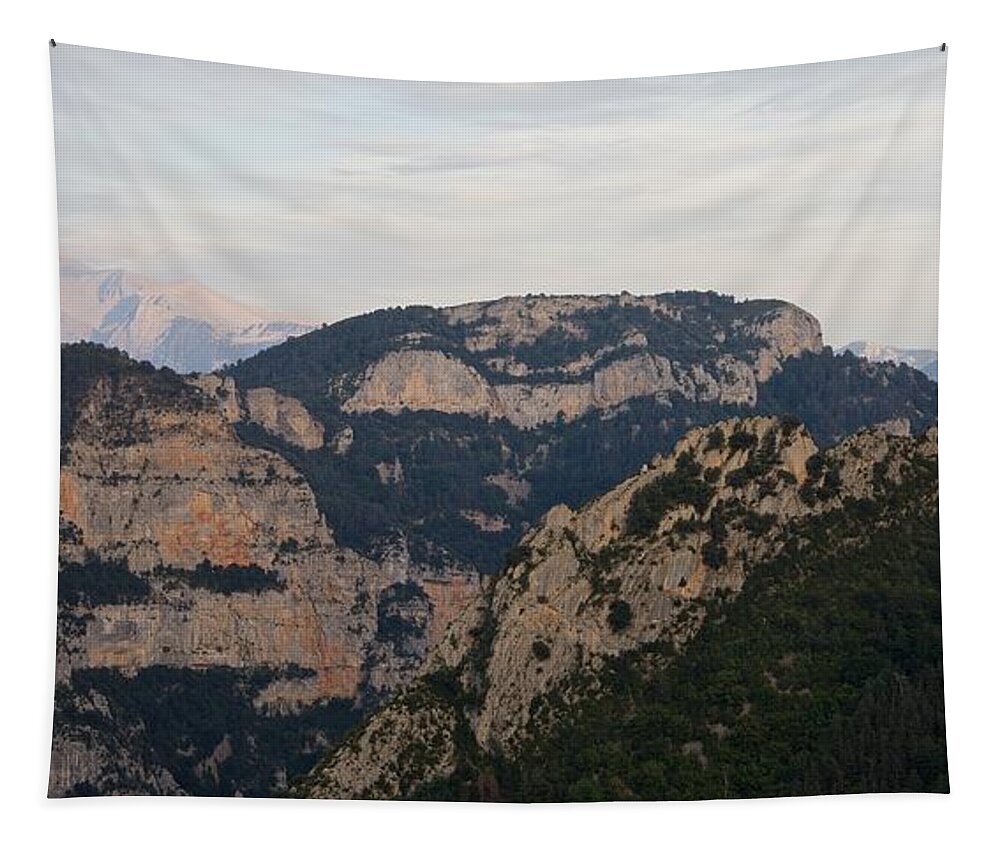 Pena Montanesa Tapestry featuring the photograph Pena Montanesa by Stephen Taylor