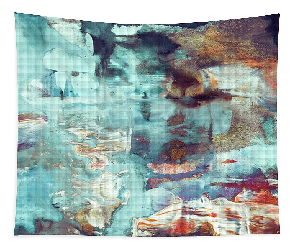 Abstract Tapestry featuring the painting Perfect Morning - Large Contemporary Abstract Painting by Modern Abstract