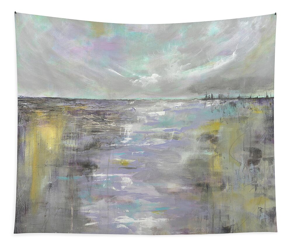 Perfect Tapestry featuring the painting Perfect Storm by Theresa Marie Johnson
