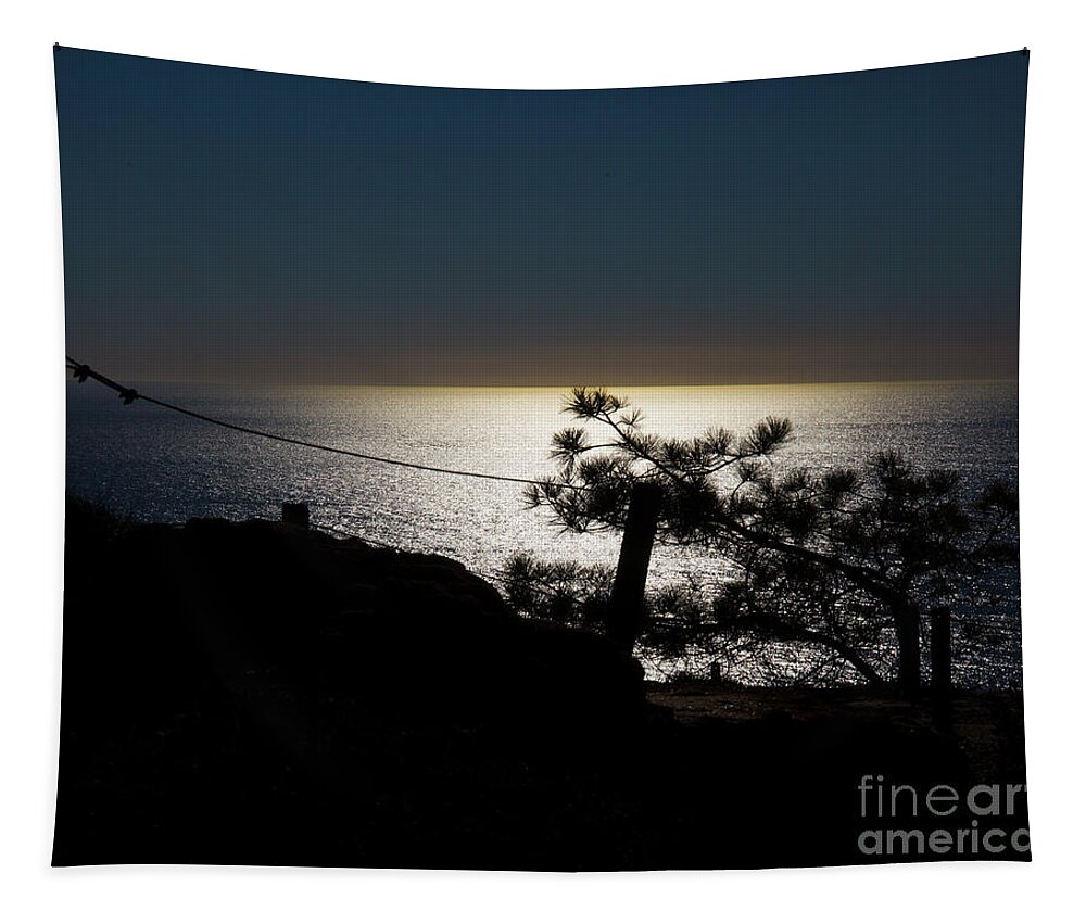 California Tapestry featuring the photograph Pine Silhouette by Agnes Caruso