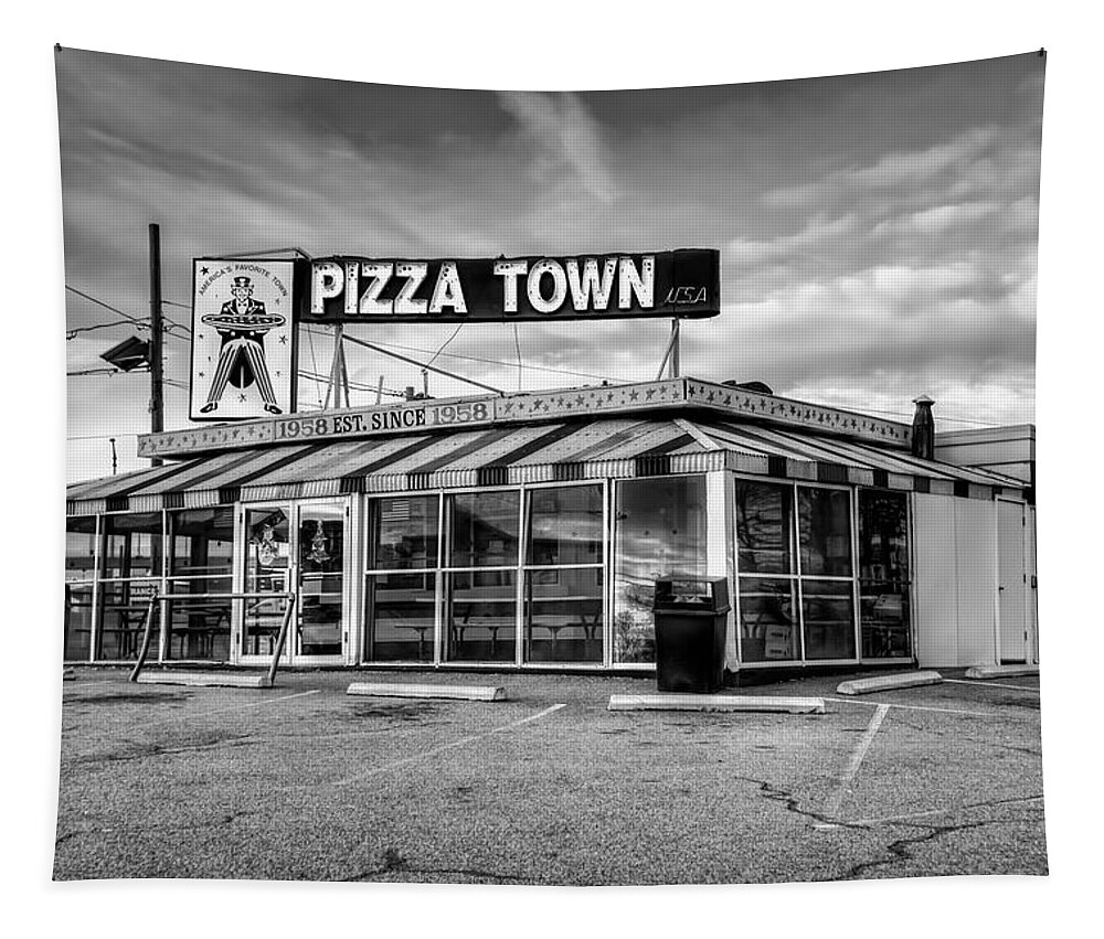 Pizzeria Tapestry featuring the photograph Pizza Town USA by Anthony Sacco