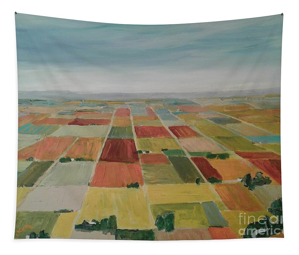 Plains Tapestry featuring the painting Plains by Rodger Ellingson
