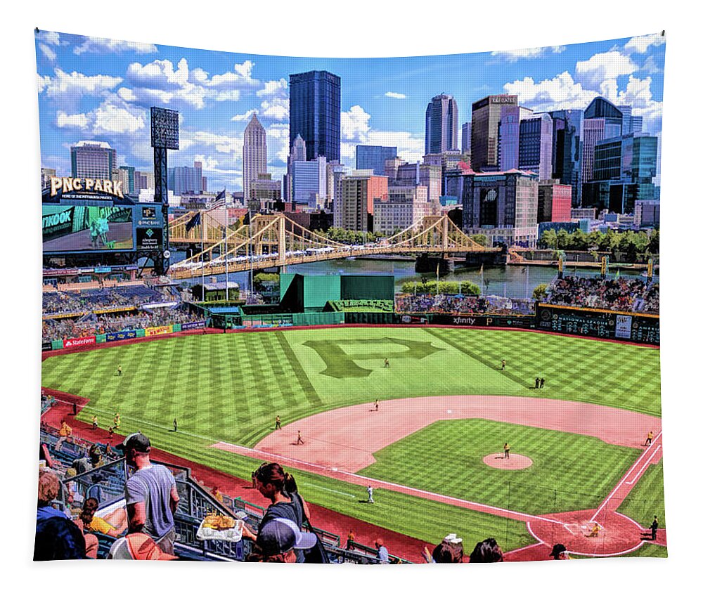 PNC Park Pittsburgh Pirates Baseball Ballpark Stadium Tapestry by  Christopher Arndt - Fine Art America