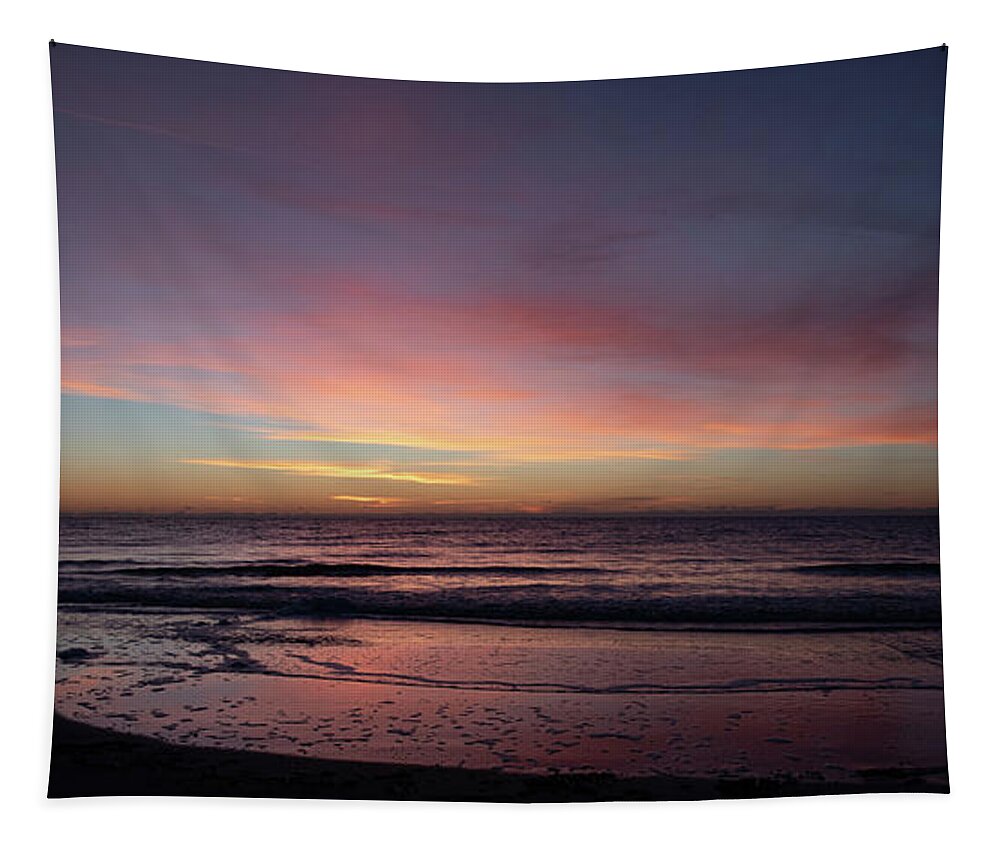 Sunrise Tapestry featuring the photograph Pre-Dawn Purple Sunrise No. 0294 by Dennis Schmidt