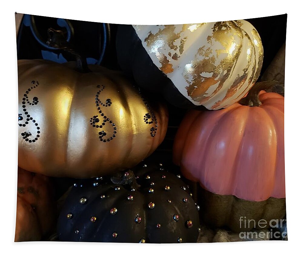 Fall Decor Tapestry featuring the photograph Pumpkins 6 by Lisa Debaets