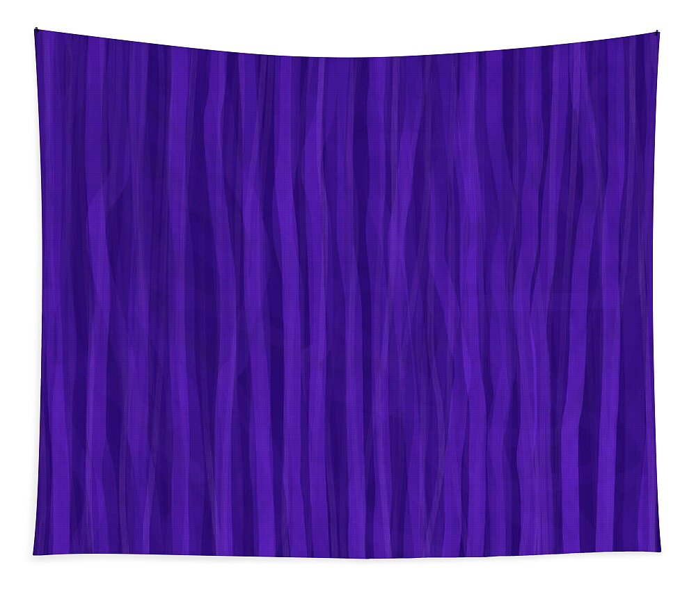 Purple Stripes From Purple Happiness Collection Tapestry featuring the digital art Purple Stripes by Annette M Stevenson