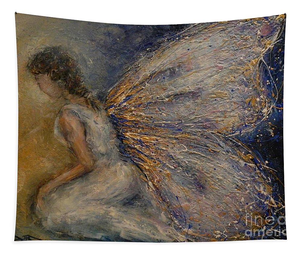 Spirit Tapestry featuring the painting Quiet Grace by Dan Campbell