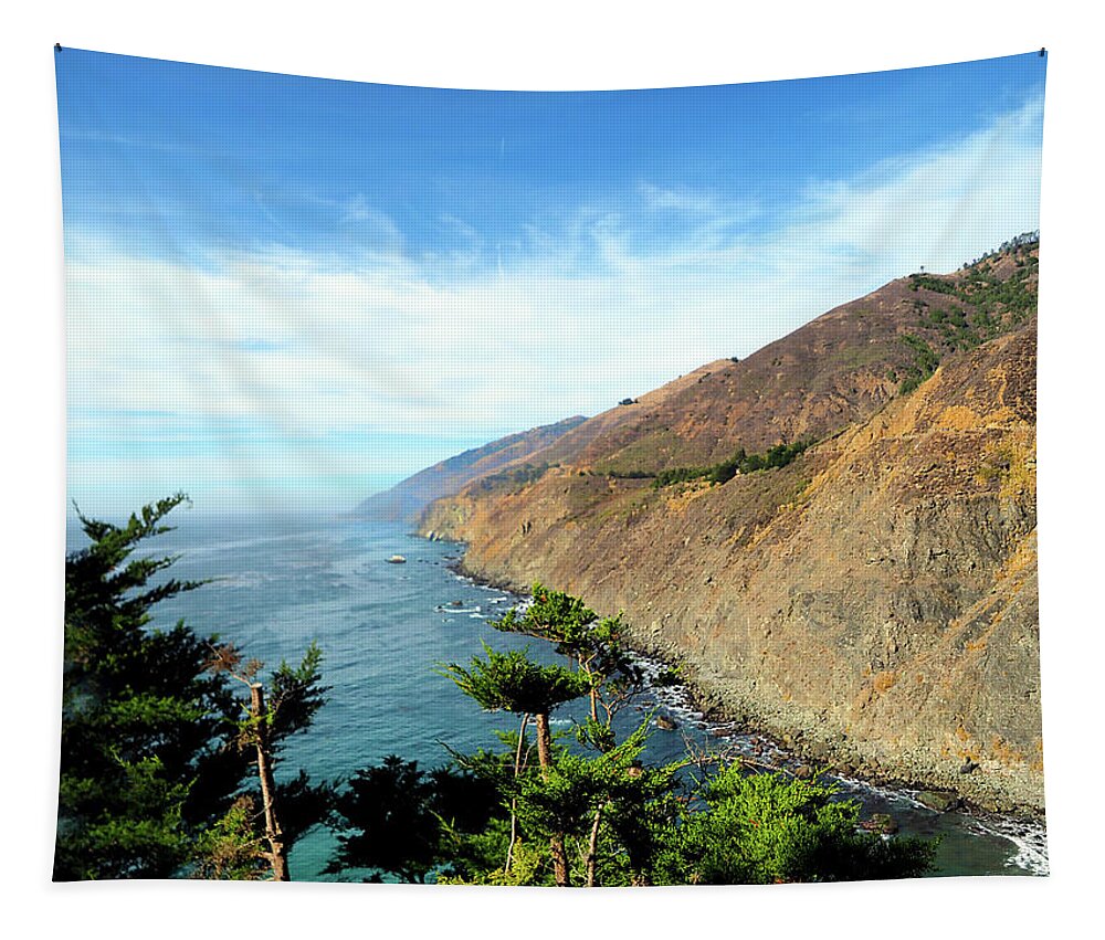 Ragged Point Tapestry featuring the photograph Ragged Point by Joe Schofield