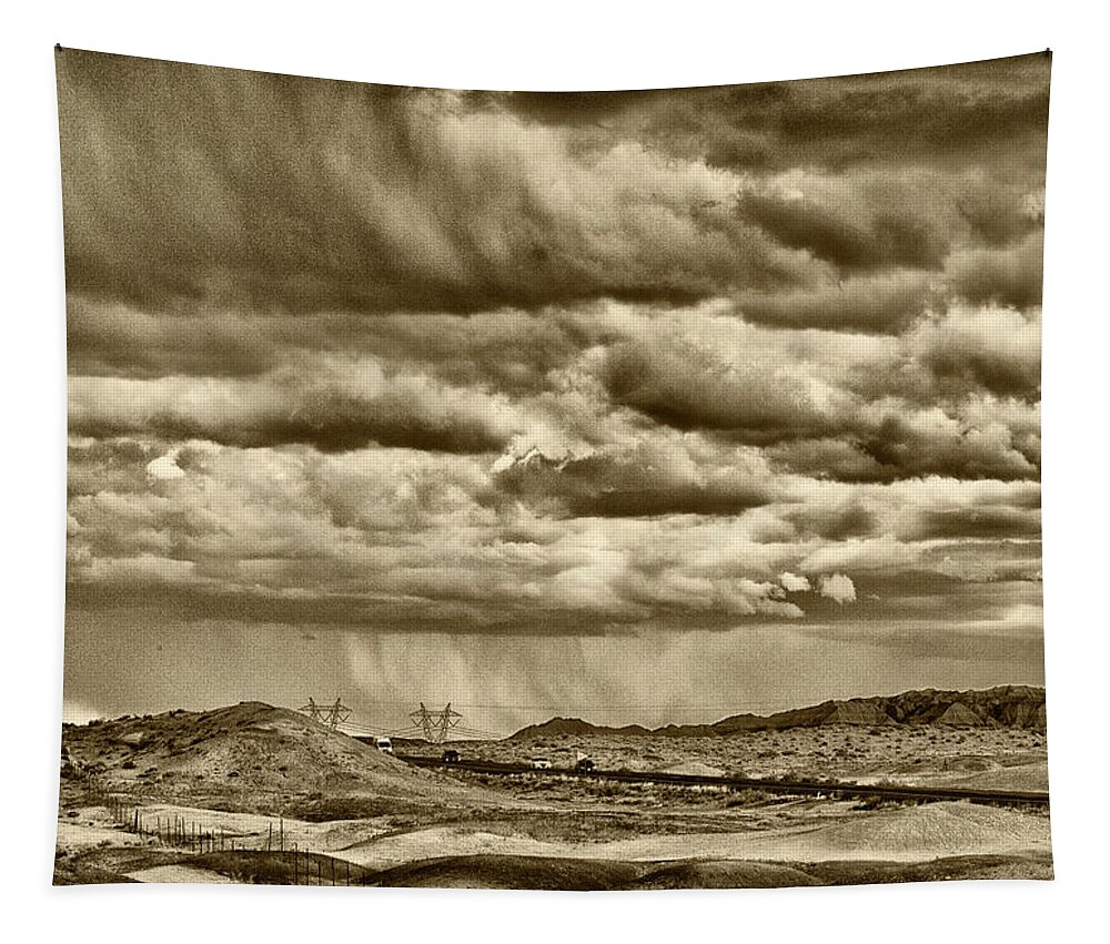 Rain Tapestry featuring the photograph Rain is Coming by Tom Kelly