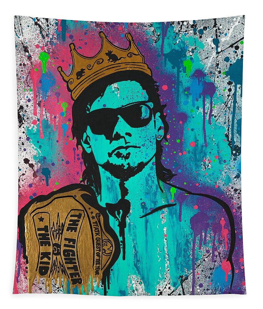 Theo Von Tapestry featuring the painting Rat King by Stacie Marie