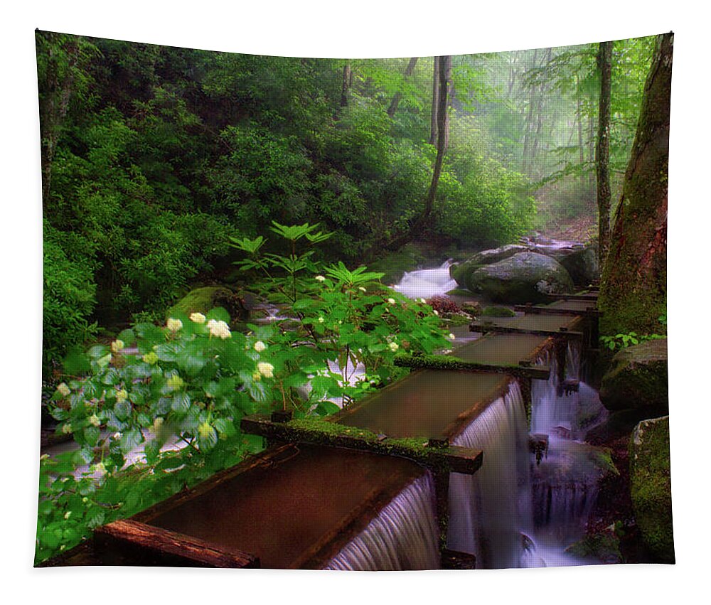 Roaring Fork Tapestry featuring the photograph Reagans Mill by Nunweiler Photography