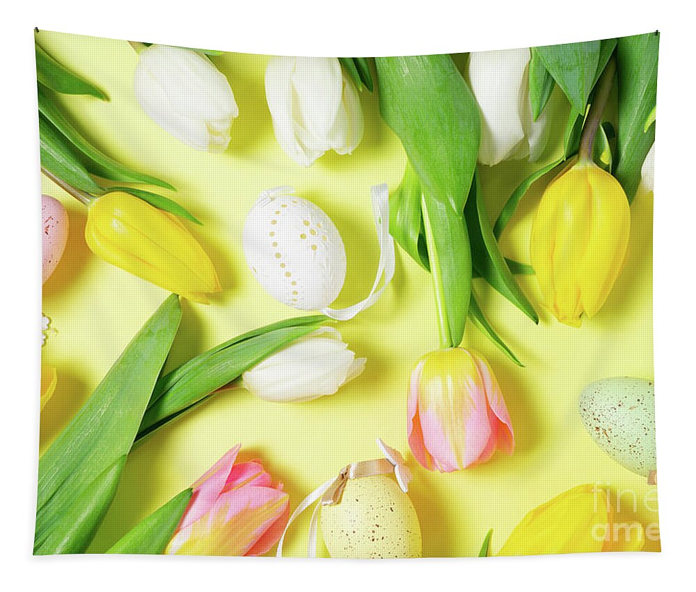 Easter Tapestry featuring the photograph Easter Eggs II by Anastasy Yarmolovich