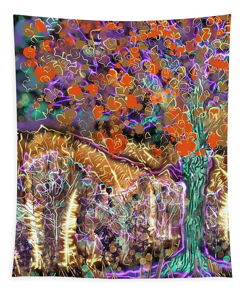 Digital Art Tapestry featuring the digital art Receptor by Angela Weddle