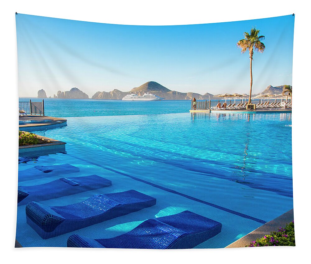 Cabo Tapestry featuring the photograph Resort Living by Bill Cubitt