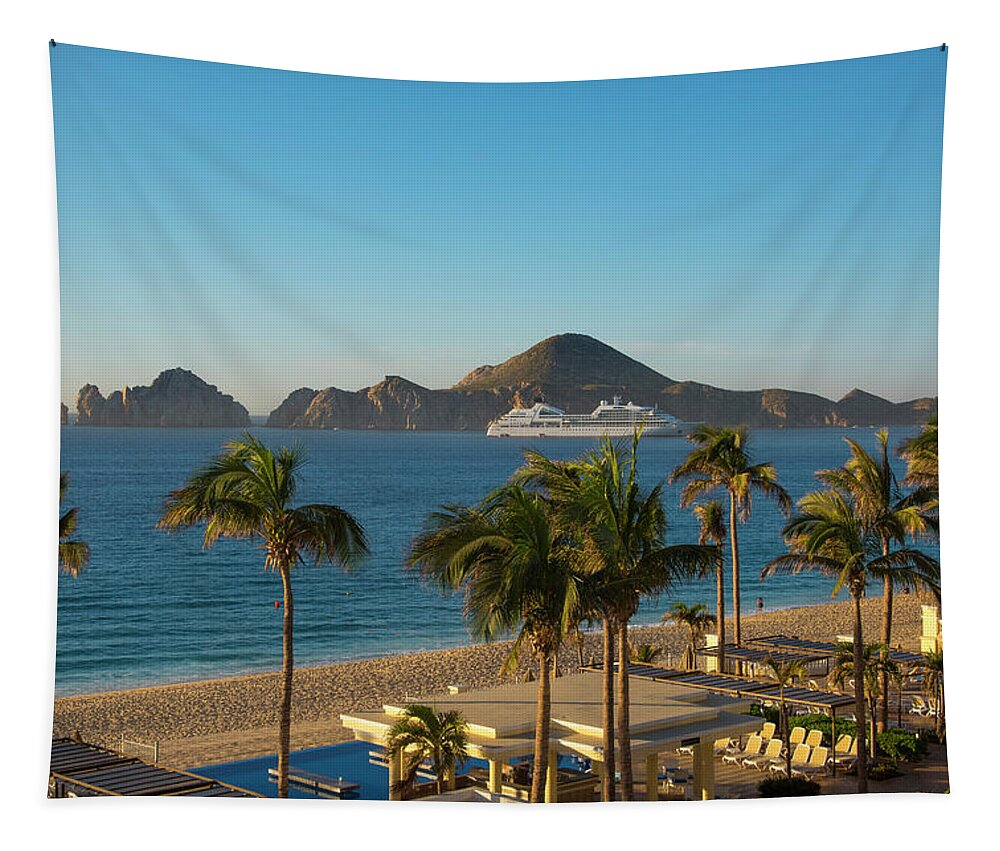 Cabo Tapestry featuring the photograph Resort View by Bill Cubitt