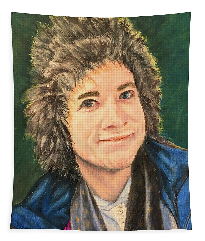 Portrait Tapestry featuring the painting Riley by Maris Sherwood