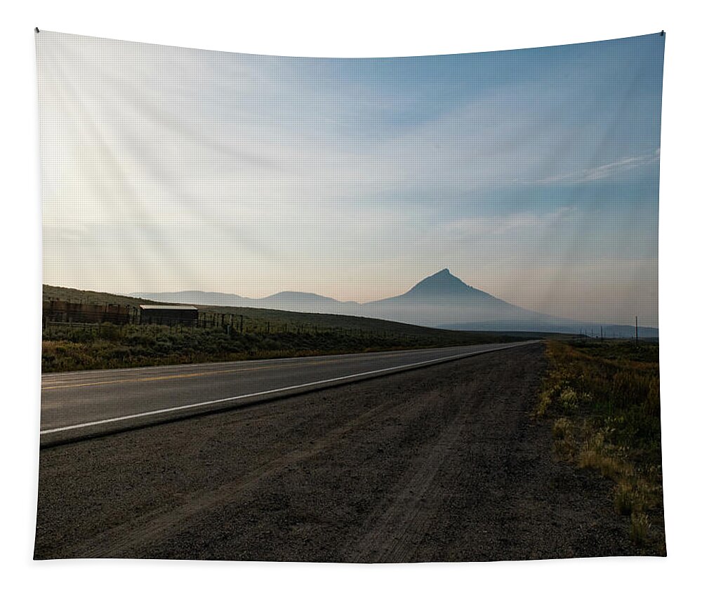 Rural Tapestry featuring the photograph Road through the Rockies by Nicole Lloyd