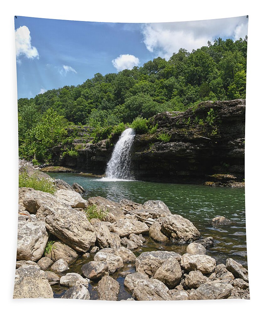 Waterfalls Tapestry featuring the photograph Rock Island State Park 3 by Phil Perkins