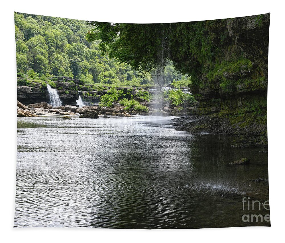 Waterfalls Tapestry featuring the photograph Rock Island State Park 5 by Phil Perkins
