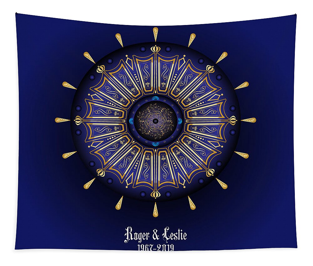 Mandala Tapestry featuring the digital art Rog Les 2019 by Alan Bennington