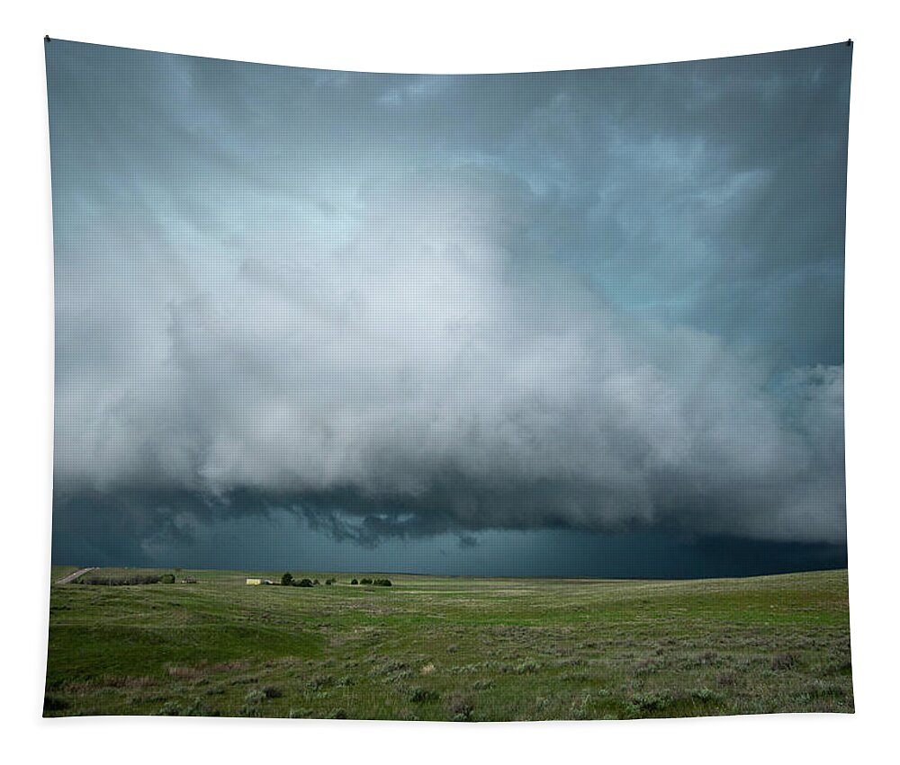 Storm Tapestry featuring the photograph Rolling Storm by Wesley Aston