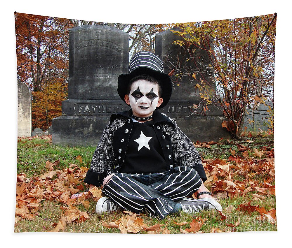 Halloween Tapestry featuring the photograph Rotten Rocker Costume 4 by Amy E Fraser