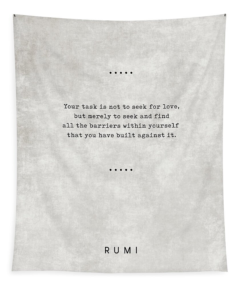 Rumi Quotes 1 - Literary Quotes - Typewriter Quotes - Rumi Poster ...
