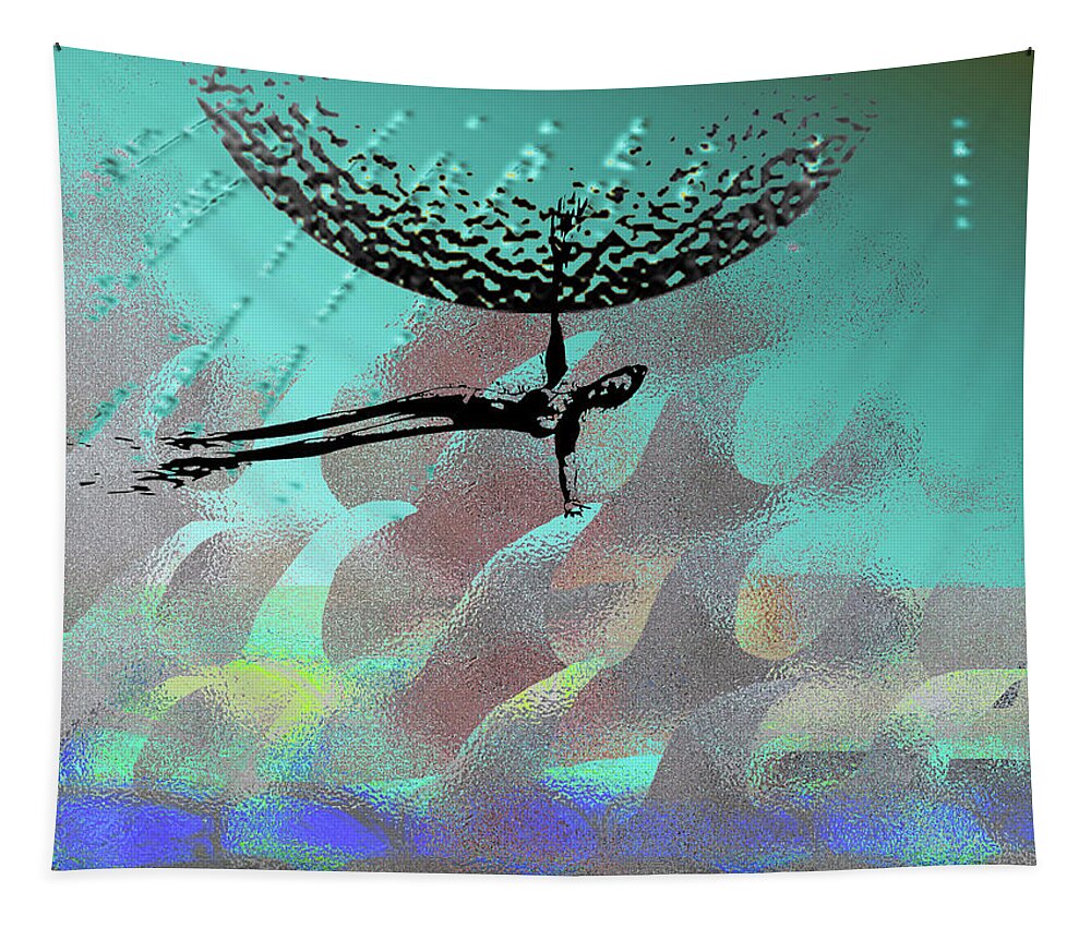 Sea Tapestry featuring the digital art Salutations by Alexandra Vusir