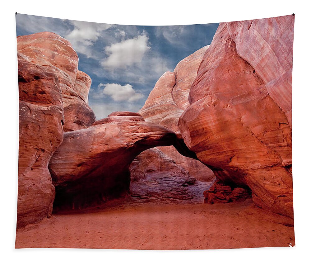 Arch Tapestry featuring the photograph Sand Dune Arch by Jeff Goulden