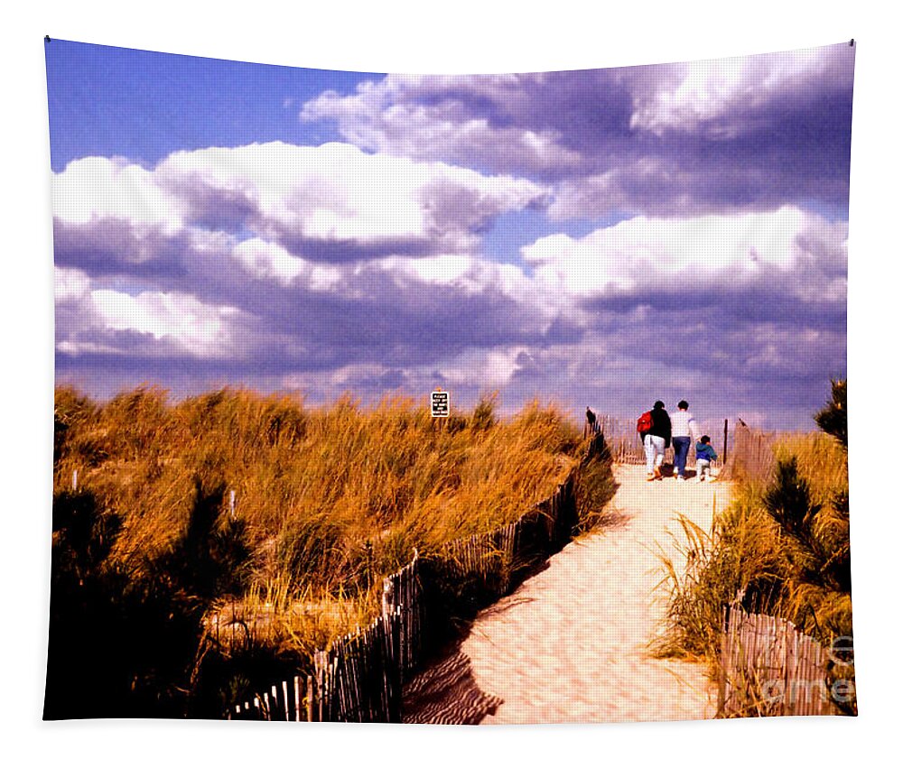 Sand Tapestry featuring the photograph Sand Dunes, Cape Henlopen by Steve Ember