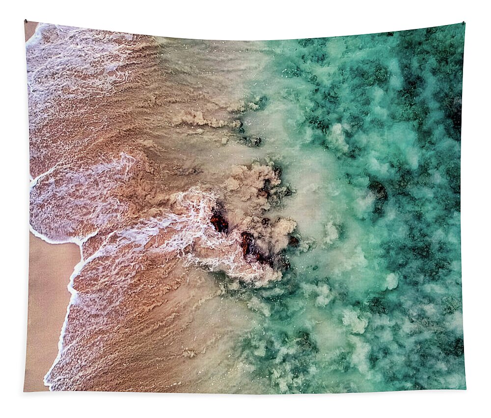 Beach Tapestry featuring the photograph Sandy Beach by Christopher Johnson